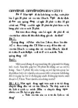 Chuyên đề  Chuyển động học sinh giỏi vật lý 8